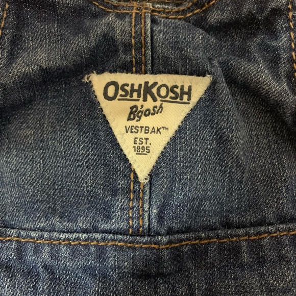 Oshkosh B’gosh Denim Overall Dress Baby Girl 6 mth - Picture 7 of 8